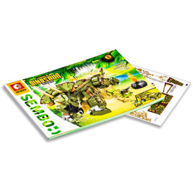 Конструктор Sembo 205022 Динозавры &quot;Трицератопс&quot; 1100 дет. 52x37.8x6.8 см