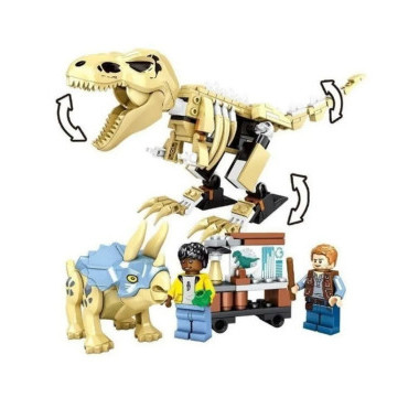 Конструктор 818 98155 Динозавры &quot;Скелет тираннозавра на выставке&quot; 326 дет. (аналог 60132)