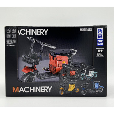 Конструктор ZHE GAO QL1265, QL1266, QL1267, QL1268, &quot;Электромобили&quot; 4 вида