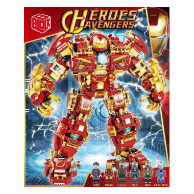 Конструктор BBlock XJ-8988 Супергерои "Железный человек" 1804 дет. 52x42x7.5 см