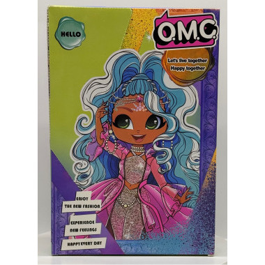 Кукла OMG на шарнирах ( Сюрприз) 22 см в наборе 7 аксессуаров  4 вида, цена за 1 шт