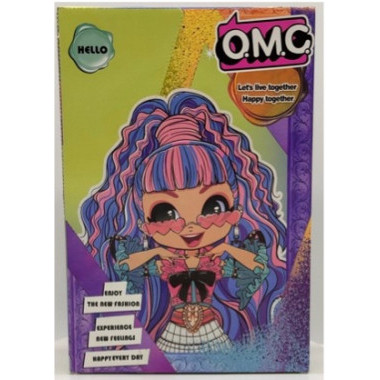 Кукла OMG на шарнирах ( Сюрприз) 22 см в наборе 7 аксессуаров  4 вида, цена за 1 шт