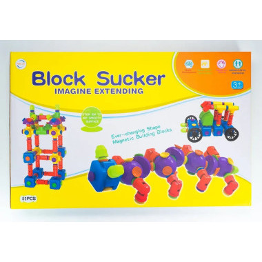 Конструктор Block Sucker на присосках 82 дет. 60х7х39см Конструктор Block Sucker на присосках 82 дет. 60х7х39см