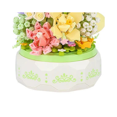 Конструктор Sembo 611050 Музыкальный светильник из цветов 575 дет. 25х28х7 см