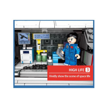 Конструктор Sembo 203303 &quot;Космическая станция&quot; 1002 дет. 60.8х37х8см