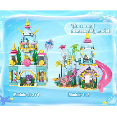 Конструктор WOMA 11833 &quot;Жемчужный Подводный замок&quot; 766 деталей