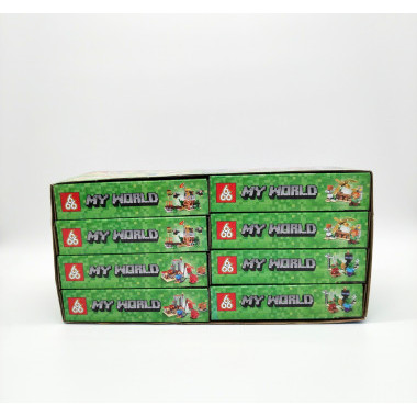 Конструктор 66022 Майнкрафт &quot;На Ферме&quot; 8 шт в упаковке 18х14х4.3 см