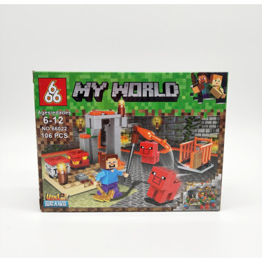 Конструктор 66022 Майнкрафт &quot;На Ферме&quot; 8 шт в упаковке 18х14х4.3 см