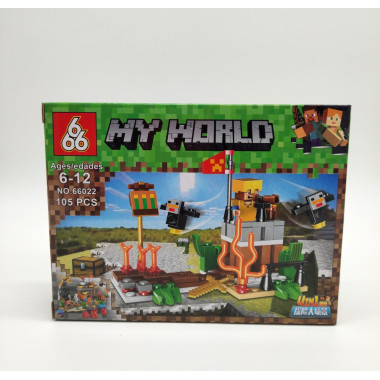 Конструктор 66022 Майнкрафт &quot;На Ферме&quot; 8 шт в упаковке 18х14х4.3 см