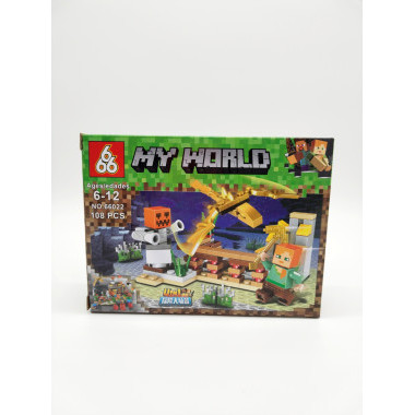 Конструктор 66022 Майнкрафт &quot;На Ферме&quot; 8 шт в упаковке 18х14х4.3 см