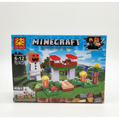 Конструктор 123-669 Майнкрафт &quot;Патруль в Тайге&quot; 8шт. в упаковке 21х14х4.2см