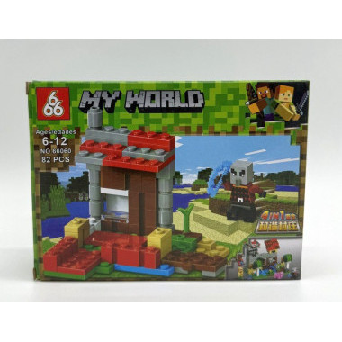 Конструктор 66060 Майнкрафт &quot;Логово разбойников&quot; 8 шт в упаковке 18.5х14х4.3 см
