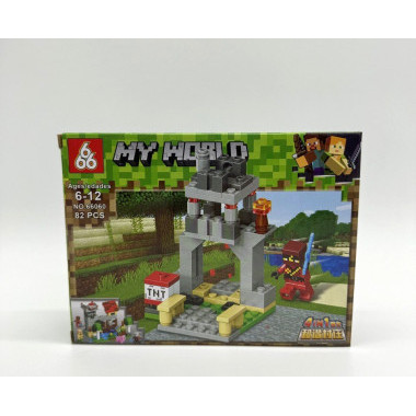 Конструктор 66060 Майнкрафт &quot;Логово разбойников&quot; 8 шт в упаковке 18.5х14х4.3 см