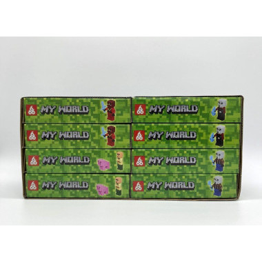 Конструктор 66060 Майнкрафт &quot;Логово разбойников&quot; 8 шт в упаковке 18.5х14х4.3 см