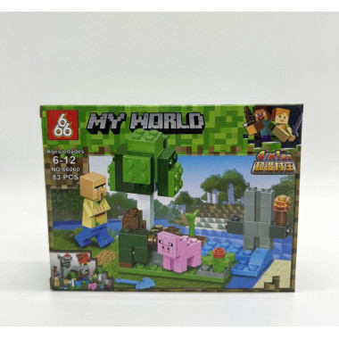 Конструктор 66060 Майнкрафт &quot;Логово разбойников&quot; 8 шт в упаковке 18.5х14х4.3 см