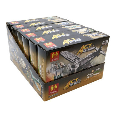 Конструктор SHUAI SH032 &quot;Военная техника&quot; 6 видов в д/б