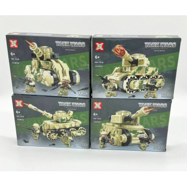 Конструктор Sembo 7036 "Боевые танки Hell Tiger" 8 шт в д/б Конструктор Sembo 7036 "Боевые танки Hell Tiger" 8 шт в д/б