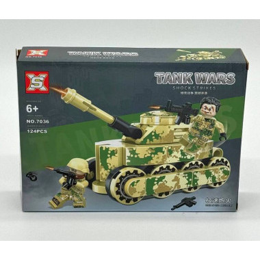 Конструктор Sembo 7036 &quot;Боевые танки Hell Tiger&quot; 8 шт в д/б