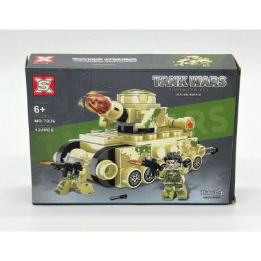 Конструктор Sembo 7036 &quot;Боевые танки Hell Tiger&quot; 8 шт в д/б