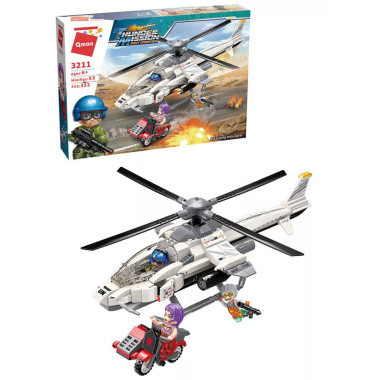 Конструктор Qman C3211 «Штурмовой вертолет» 352 дет. 37х27х6 см