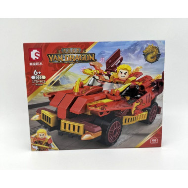 Конструктор д/б Sembo 1050-1053 Дракон &quot;Мотоциклы&quot; 4 вида 4 шт. в упаковке 24х19х5