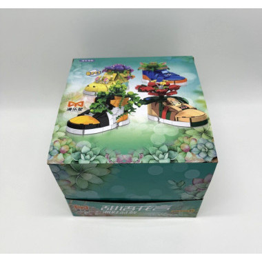 Конструктор д/б 88043 &quot;Цветы в кроссовках&quot; 4 вида 8 шт. в упаковке 16х26х23