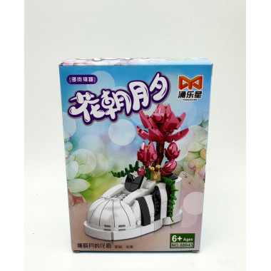 Конструктор д/б 88043 &quot;Цветы в кроссовках&quot; 4 вида 8 шт. в упаковке 16х26х23