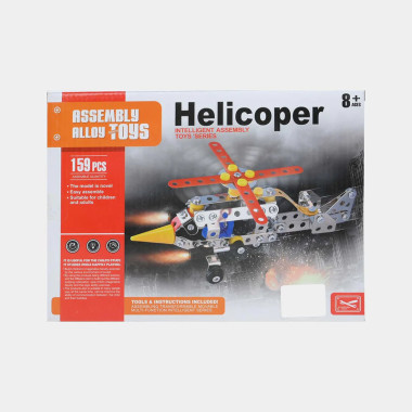 Конструктор металлический Xin long 548 "Вертолет" 159 дет. 27х20х4
