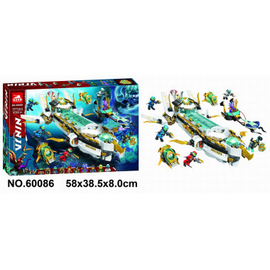 Конструктор Lepin 60086 Ниндзяго "Подводный Дар Судьбы" 1211 дет.