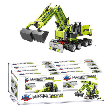 Конструктор GBL 1081 Строительная техника 8в1 видов в д/б