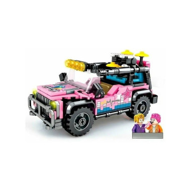 Конструктор Sembo 5119 &quot;HOLIDAY SUVS розовая&quot; 268 дет.