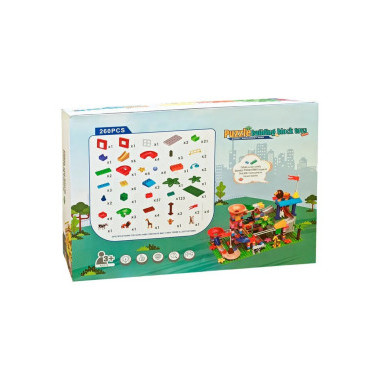 Конструктор Wisdom 6787-44 Duplo &quot;Лабиринт для шариков: Зоопарк&quot; 260 дет 44х12х62 см