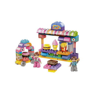 Конструктор Wisdom 6787-8 Duplo &quot;Кафе&quot; 158 дет 32х9х44 см