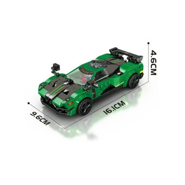 Конструктор MingDi 10078 Техника &quot;Зеленый гоночный авто&quot; 284 дет.