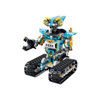 Конструктор Yonglexing 11037 Robot 2в1 &quot;Синий трансформер&quot; на р/у 775 дет. 37х7х54