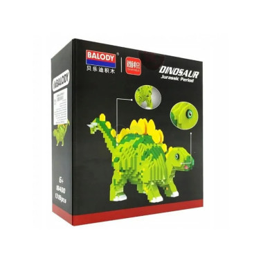 Конструктор Balody 18400 Динозавр &quot;Стегозавр&quot; 1318 дет. 16.5x18x8 см