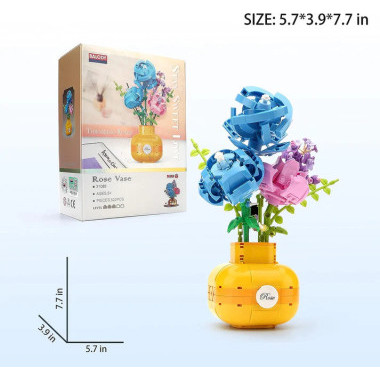 Конструктор Balody 21088 Цветы &quot;Розы в вазе&quot; с ароматизатором 522 дет.