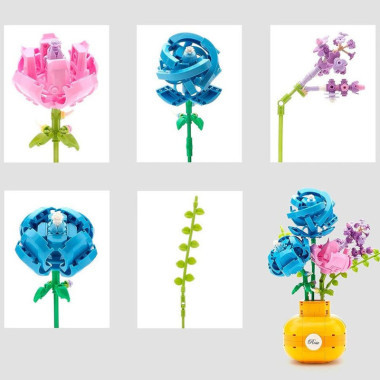 Конструктор Balody 21088 Цветы &quot;Розы в вазе&quot; с ароматизатором 522 дет.