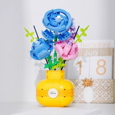 Конструктор Balody 21088 Цветы &quot;Розы в вазе&quot; с ароматизатором 522 дет.