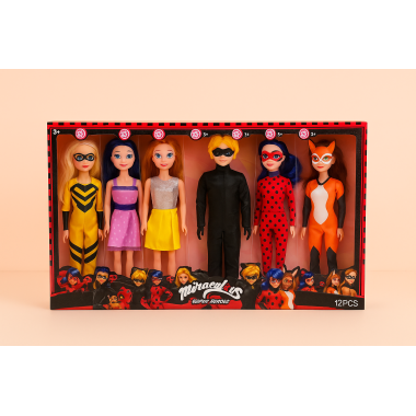 Набор кукол "Леди Баг и  супер кот" 30см 12 шт в упаковке, цена за упаковку