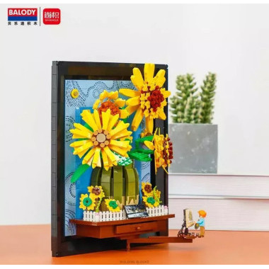 Конструктор Balody 21168 3D-Картина Букет полевых цветов 1277 дет 23x30x8 см