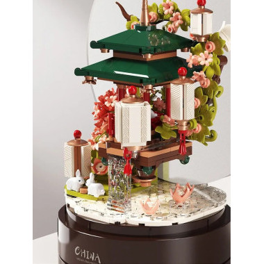 Конструктор Balody 21239 Музыкальная шкатулка Китайский домик 538 дет 23x30x8