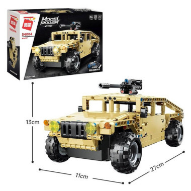 Конструктор Qman 54004 Техника &quot;Джип Yuetu &quot; на радиоуправлении 413 дет.
