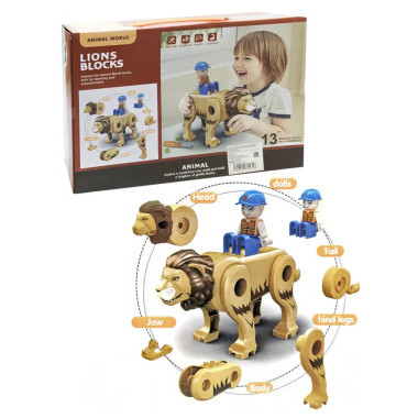 Конструктор 61131 Lions Blocks Лев, 13 дет.