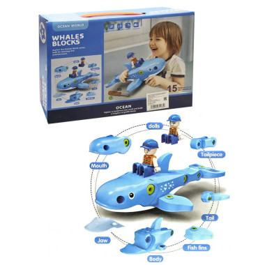 Конструктор 61133 Whales Blocks, Кит, 13 дет.