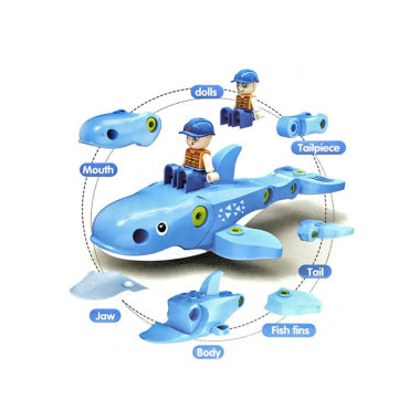 Конструктор 61133 Whales Blocks, Кит, 13 дет.