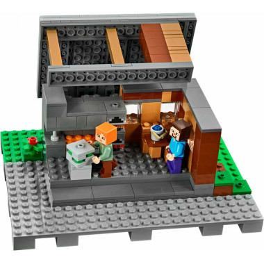 Конструктор PRCK 63021 Майнкрафт &quot;Мини деревня&quot; 1106 дет. 57.5х37.5х8 см