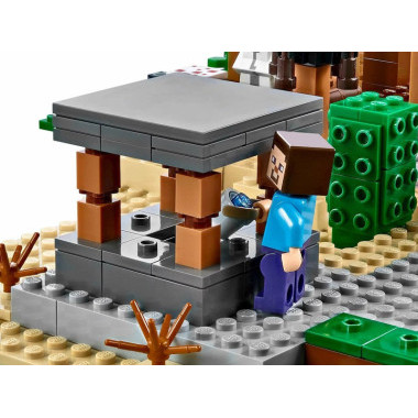 Конструктор PRCK 63021 Майнкрафт &quot;Мини деревня&quot; 1106 дет. 57.5х37.5х8 см