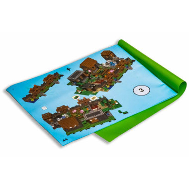 Конструктор PRCK 63021 Майнкрафт &quot;Мини деревня&quot; 1106 дет. 57.5х37.5х8 см