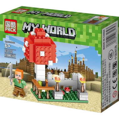Конструктор PRCK 63036 Майнкрафт &quot;На Остров&quot; 8 шт в упаковке 19х14х4.3 см